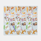 Couverture Polaire Personnaliser Doggie Love (Devant (Horizontal))