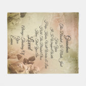 Couverture Polaire Personnaliser grand-mère (Devant (Horizontal))