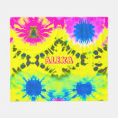 COUVERTURE POLAIRE PERSONNALISER LA CONCEPTION ABSTRAITE CRAVATE-DYE (Devant (Horizontal))