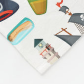 Couverture Polaire PERSONNALISER LE Motif Pirate (Coin)