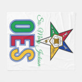 Couverture Polaire Personnaliser l'ordre de Eastern Star (Devant (Horizontal))