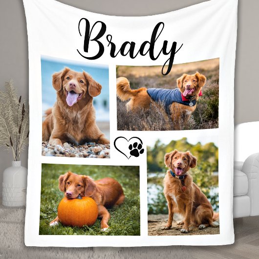Couverture Polaire Personnaliser moderne Amoureux des chiens pour ani