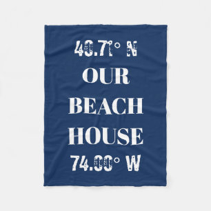 Couverture Polaire Personnaliser Nos Coordonnées Beach House