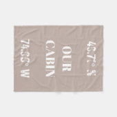 Couverture Polaire Personnaliser nos coordonnées Cabines (Devant (Horizontal))