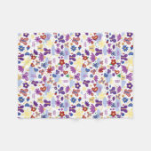 Couverture Polaire Personnaliser Papillons Jardin Formes amusantes Bl (Devant (Horizontal))