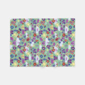 Couverture Polaire Personnaliser Papillons Jardin Fun Formes Sage Ver (Devant (Horizontal))