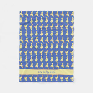 Couverture Polaire Personnaliser Petit Canard Jaune mignon Bébé Enfan