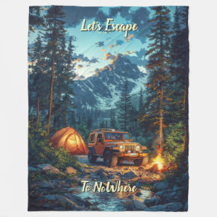 Couverture Polaire Personnaliser Quatre Roues Motrices Fuyons Vers Nu