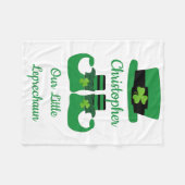 Couverture Polaire Personnaliser St. Patrick's Irish Green Leprechaun (Devant (Horizontal))