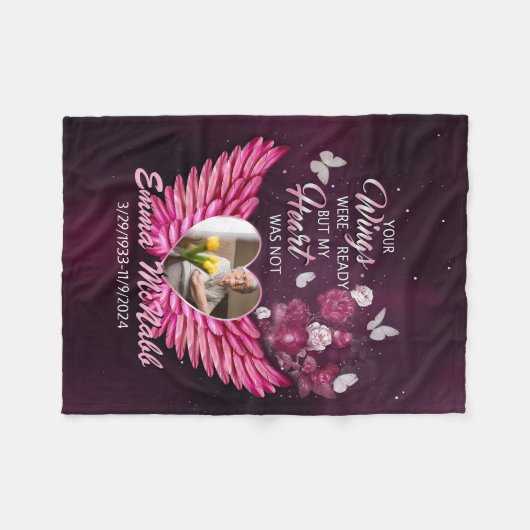 Couverture Polaire Personnaliser Vos Ailes Étaient Prêtes Mais Mon Co (Devant (Horizontal))