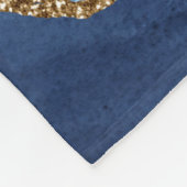 Couverture Polaire Personnalisez Blue Gold Parties scintillant Agate  (Coin)