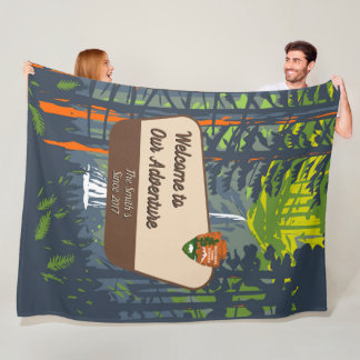 Couverture Polaire Personnalisez l'aventure de camping en famille de