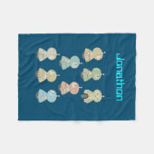 Couverture Polaire Personnalisez-le - Belle illustration de robot (Devant (Horizontal))