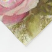 Couverture Polaire Personnalisez les roses blancs et roses de (Coin)