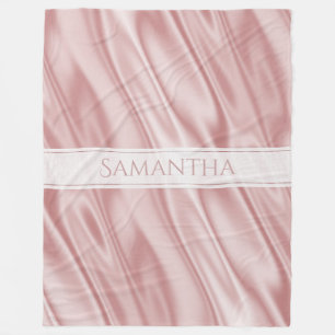 Couverture Polaire Personnalisez : Tissu Girly de satin de Faux de