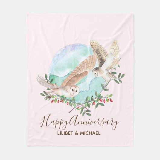 Couverture Polaire Personnalité d'Owls (Devant)