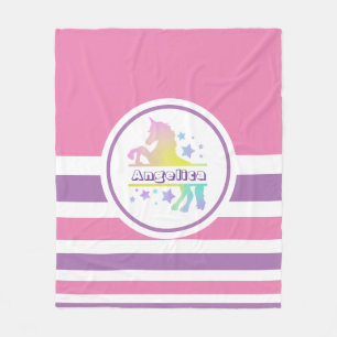 Couverture Polaire Personnalité du Colorful Unicorn