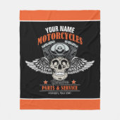 Couverture Polaire Personnalized Biker Flying (Devant)