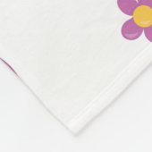 Couverture Polaire Personnalized Floral Sleeping Baby Unicorn (Coin)