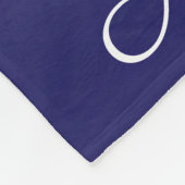 Couverture Polaire Personnalized gradient ombre navy blue (Coin)