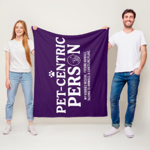 Couverture Polaire Personne Centrée sur les Animaux de Compagnie