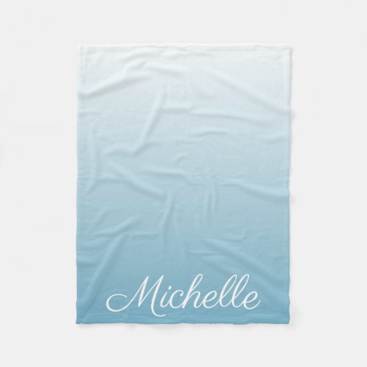 Couverture Polaire Personnel gradient ombre angel blue (Devant)
