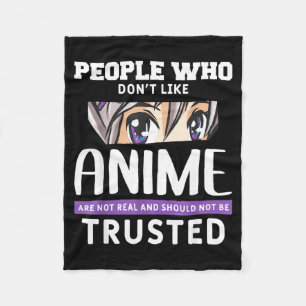 Couverture Polaire Personnes qui n'aiment pas l'anime drôle manga jap