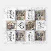 Couverture Polaire Perte de animal de compagnie Photo Collage personn (Devant (Horizontal))