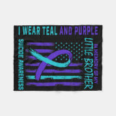 Couverture Polaire Perte De Cadeaux De Petit Frère Suicide À La Guerr (Devant (Horizontal))