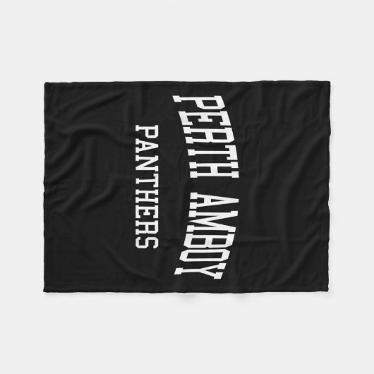 Couverture Polaire Perth Amboy High School Hs Perth Amboy Nj Retro Sr (Devant (Horizontal))