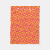 Couverture Polaire pèse-sirène Thunder_Cove rouge/orange (Devant)