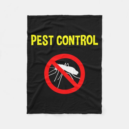 Couverture Polaire Pest Control Funny Halloween Costume Exterminator  (Devant)