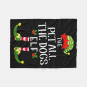 Couverture Polaire Pet All The Dogs Christmas Elf Matching Pajama X-m (Devant (Horizontal))