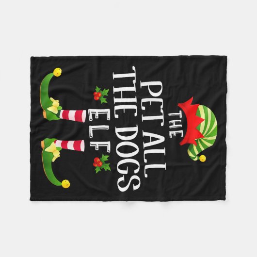 Couverture Polaire Pet All The Dogs Christmas Elf Matching Pajama X-m (Devant (Horizontal))