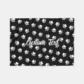 Couverture Polaire Pet de pois Motif Blanche polaire (Devant (Horizontal))