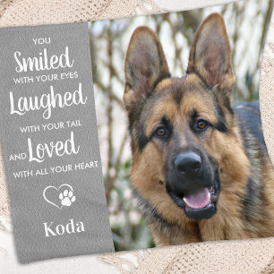 Couverture Polaire Pet Dog Memorial Sympathie personnalisée Photo