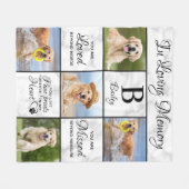 Couverture Polaire Pet Memorial Animaux de compagnie Perdre Keepsaké  (Devant (Horizontal))