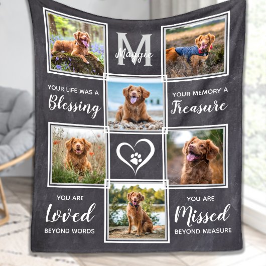 Couverture Polaire Pet Memorial Cadeau Animaux de compagnie Perdre Cu