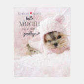 Couverture Polaire Pet Memorial Favori Hello Quote Keepsaké Photo (Devant)