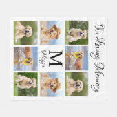 Couverture Polaire Pet Memorial In Love Memory Photo Collage (Devant (Horizontal))