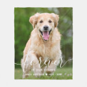 Couverture Polaire Pet Memorial Modern Photo Sympathy Pet Loss (Devant)