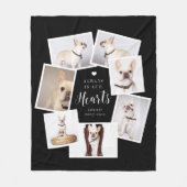 Couverture Polaire Pet Memorial Personnalisé Multiphoto Collage (Devant)