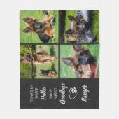Couverture Polaire Pet Memorial Sympathy Cadeau Animaux de compagnie  (Devant)