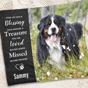 Couverture Polaire Pet Memorial Sympathy Keepsake Dog