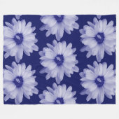 Couverture Polaire pétale bleu tordu (Devant (Horizontal))