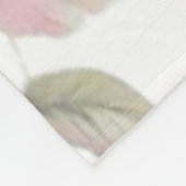 Couverture Polaire Pétales Pastel Blanche en polaire (Coin)