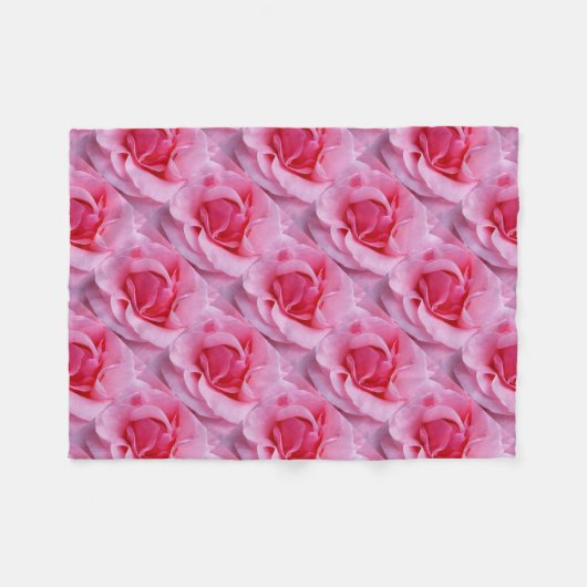 Couverture Polaire pétales roses (Devant (Horizontal))
