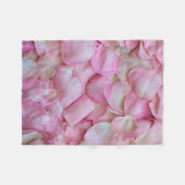 Couverture Polaire Pétales roses (Devant (Horizontal))