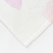 Couverture Polaire Pétales Roses romantiques (Coin)