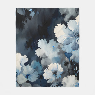Couverture Polaire Petals d'Indigo